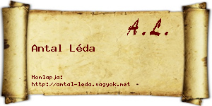 Antal Léda névjegykártya